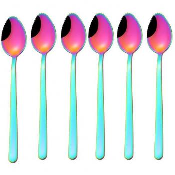 6PCS Stainless Steel Dessert Spoons