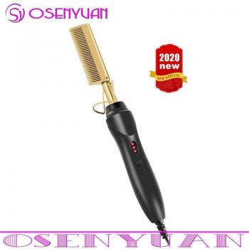 Brosse bouclante en alliage de titane
