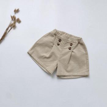 Aprikosenfarbene Mädchen-Kabelhose