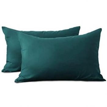 Dual Green Pillow Protector Set – Soft Envelope Cover
