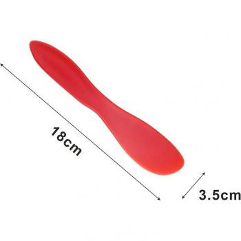 1Pcs Red Multi-Purpose Cake Butter Spatula and Pastry Scraper
