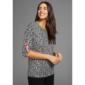 Laura Scott Casual-Shirt mit Allover-Design