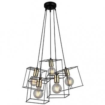 Suspension Milano Chic Noir, 43x43x117 cm