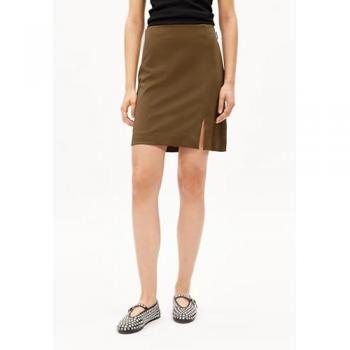 ARMEDANGELS VANJARAA MINI SKIRT – Slim Fit Rock, grün² XS (Damen)