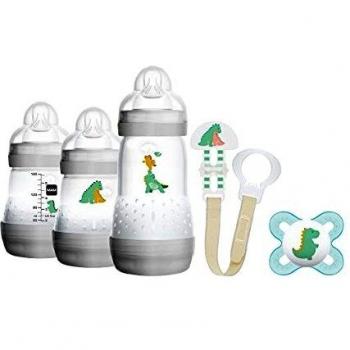 MAM Welcome to the World Geschenkset für Neugeborene – Anti‑Colic Flaschen + Schnullersatz