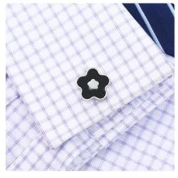 Men's Silver Cufflinks: Snowflake Flower Star Edition