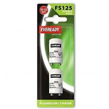 EVEREADY Fluorescent Tube Light Starter 70-125W Twin Pack