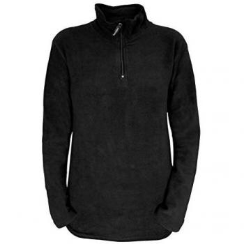 Heat Holders Women's Black 1/4 Zip Long Sleeve Thermal Top – L
