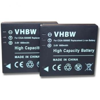 Câbles de Recharge 600 mAh – Deux Batteries, Compatibles Panasonic