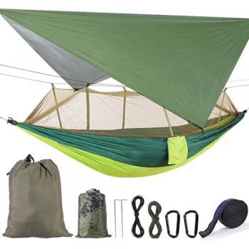 Hamaca Colgante Impermeable con Mosquitera