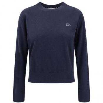 Female Blue Merino Baby Fox Sweater L – Kitsuné Patch