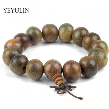 Brazalete Unisex de Madera y Palo Santo – 11 mm
