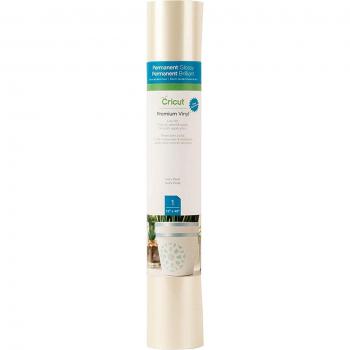 Cricut Premium Permanent Vinyl en marfil metalizado, tamaño 30,5x90cm