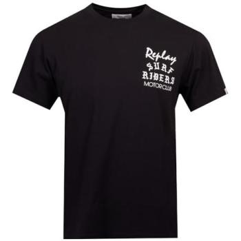 Replay 2XL Black Men’s Short Sleeve Shirt – Model M3115.000.2660