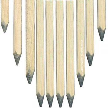 Tuteurs de clôture en bois 150 cm, diamètre 3 cm – kit 20 pièces incluant piquet de jardin