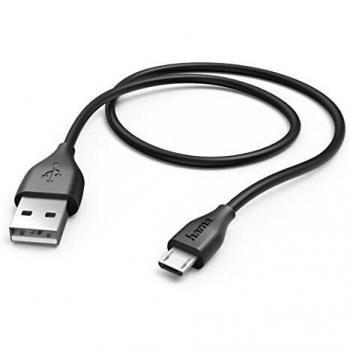 Hama USB‑Kabel (Micro‑USB) für Samsung Galaxy Modelle – 1,45 m – Schwarz
