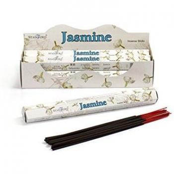 6 Packs of Jasmine Incense Sticks by Stamford, Each Pack Contains 20 Sticks