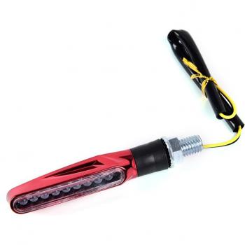 1pc Motorcycle Scooter LED Turn Signal with Flowing Water Effect