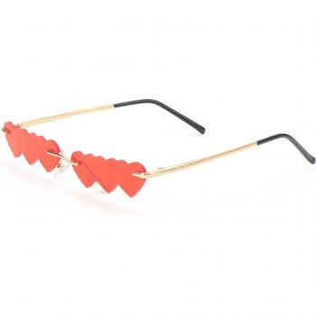 Gafas de sol estilo Punk sin montura para mujer