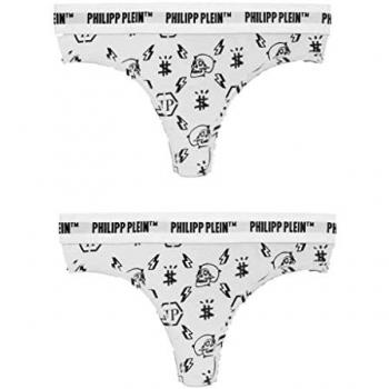 Philipp Plein Set Tanga 2 Unità Bianco M