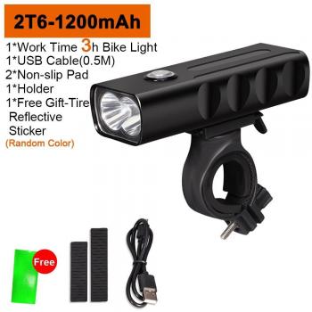 Faro Frontal de Bicicleta 5T6 10000mAh Impermeable 3000LM