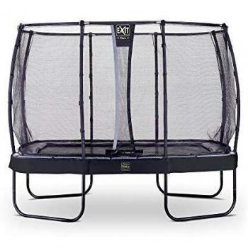 Exit Premium Garten-Trampolin 214 × 366 cm – Schwarz + Sicherheitsnetz – Rectangular