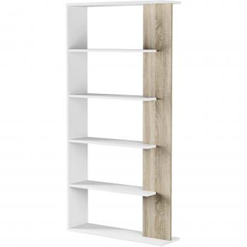 Bibliothèque Dmora Effet Bois Beige 90x25 cm