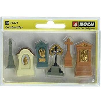 Miniature Gravestones – HO Scale – Noch 14871