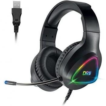 DR1TECH GrayEagle Pro Gaming‑Headset – RGB‑LED, Mikrofon, 7,1‑Audio