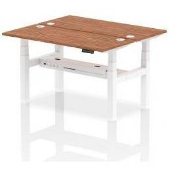 Air Back-to-Back 1400 x 600mm Height Adjustable 2 Person Bench Desk