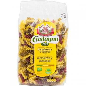 Massa Espiral Tricolor de Castagno com Remolacha e Albahaca 500g