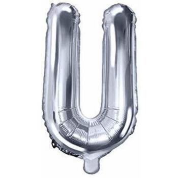 Alu‑Letterballon “U” in Silber – 35 cm