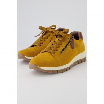 Sneakers Ulla Popken Jana in PET riciclato, Donna, Beige, Taglia 37