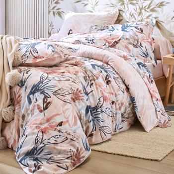 Coton Rosé et Beige – Housse 200x200