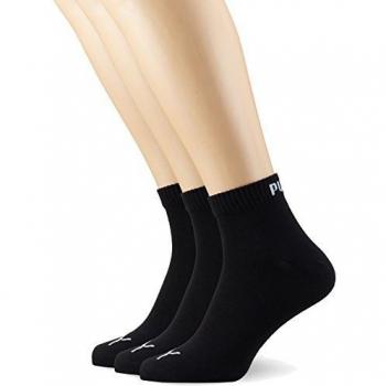 Calcetines Puma Quarter Plain 3 Pares Negro