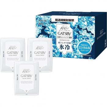 Gatsby Arctic Face Refresh Wipes – 42 Sheets ×3 Packs