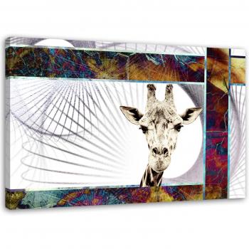 Feeby Toile Girafe Abstraite 60x40