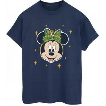 Minnie Mouse Felicità di Natale Camicia a Maniche Lunghe