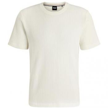 BOSS T‑shirt à Structure Blanche 2XL – Casuel