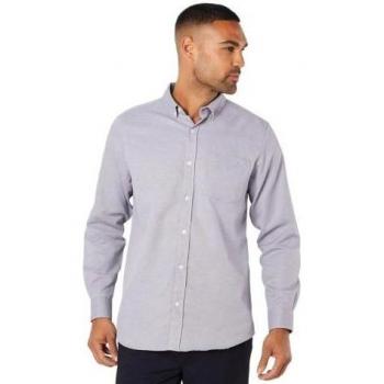Heren Langarmshirt met Patroon Bordeaux Maat 40/Regulier