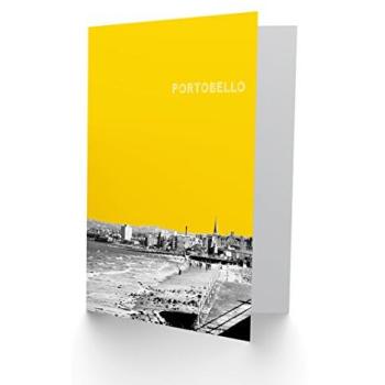 Portobello Edinburgh Yellow Greeting Card + Blank Envelope Inside
