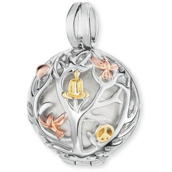 Collana Tricolore con Ciondolo Albero della Vita