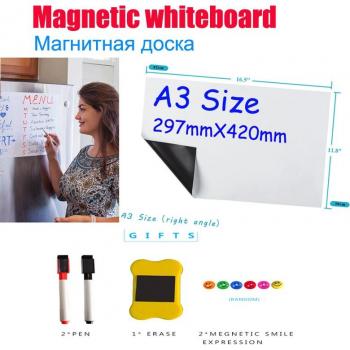 YIBAI A3 Soft Magnetic Dry Erase Whiteboard 29.7*42cm