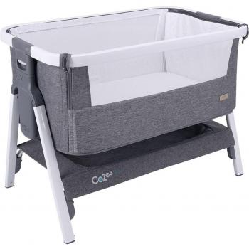 Minicuna Colecho Tutti Bambini CoZee Lite Color Blanco Charcoal con Ruedas y Bolsa de Transporte