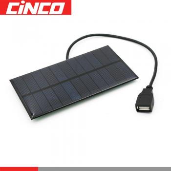 USB Solar Charger 5.5V 300mA for 3.7V Lithium-Ion Batteries