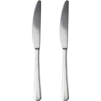 Set 2 unidades cuchillos de acero inoxidable reciclado brillo natur