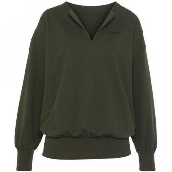 Fcuk Damen Sweatshirt mit V-Ausschnitt