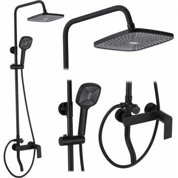 Set Doccia Rea Storm Nero Matte