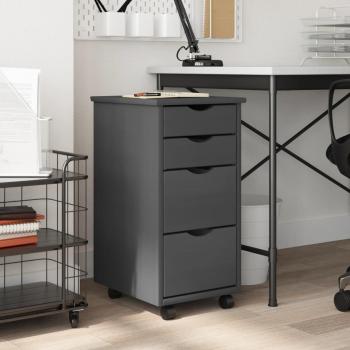 VidaXL Rolling Cabinet with Drawers