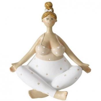Elegante Yoga-Dekofigur von Boltze, 22 cm